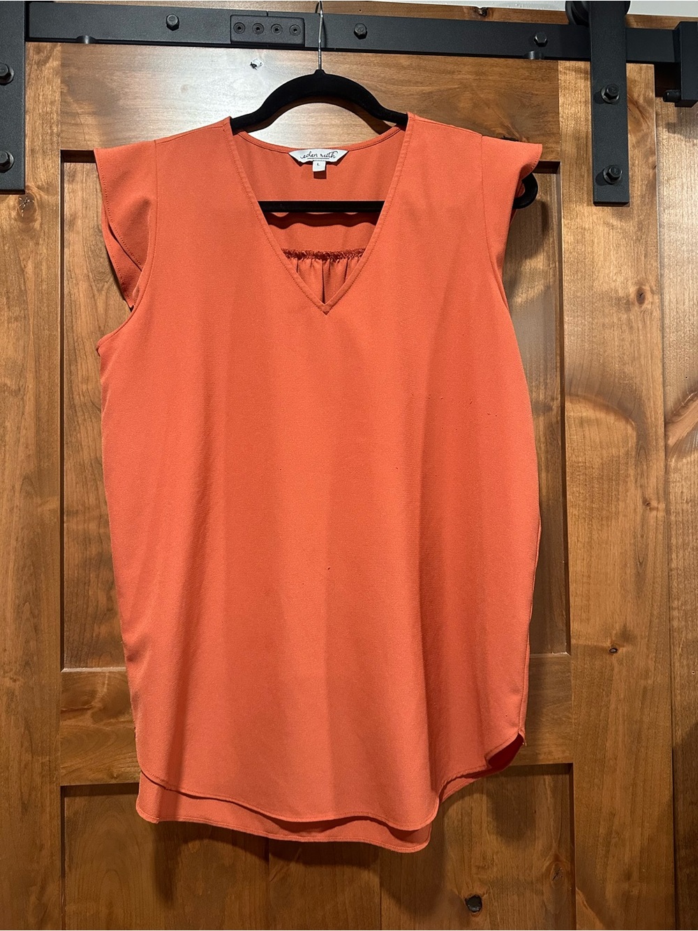 Eden Ruth V-Neck Cap Sleeve Top